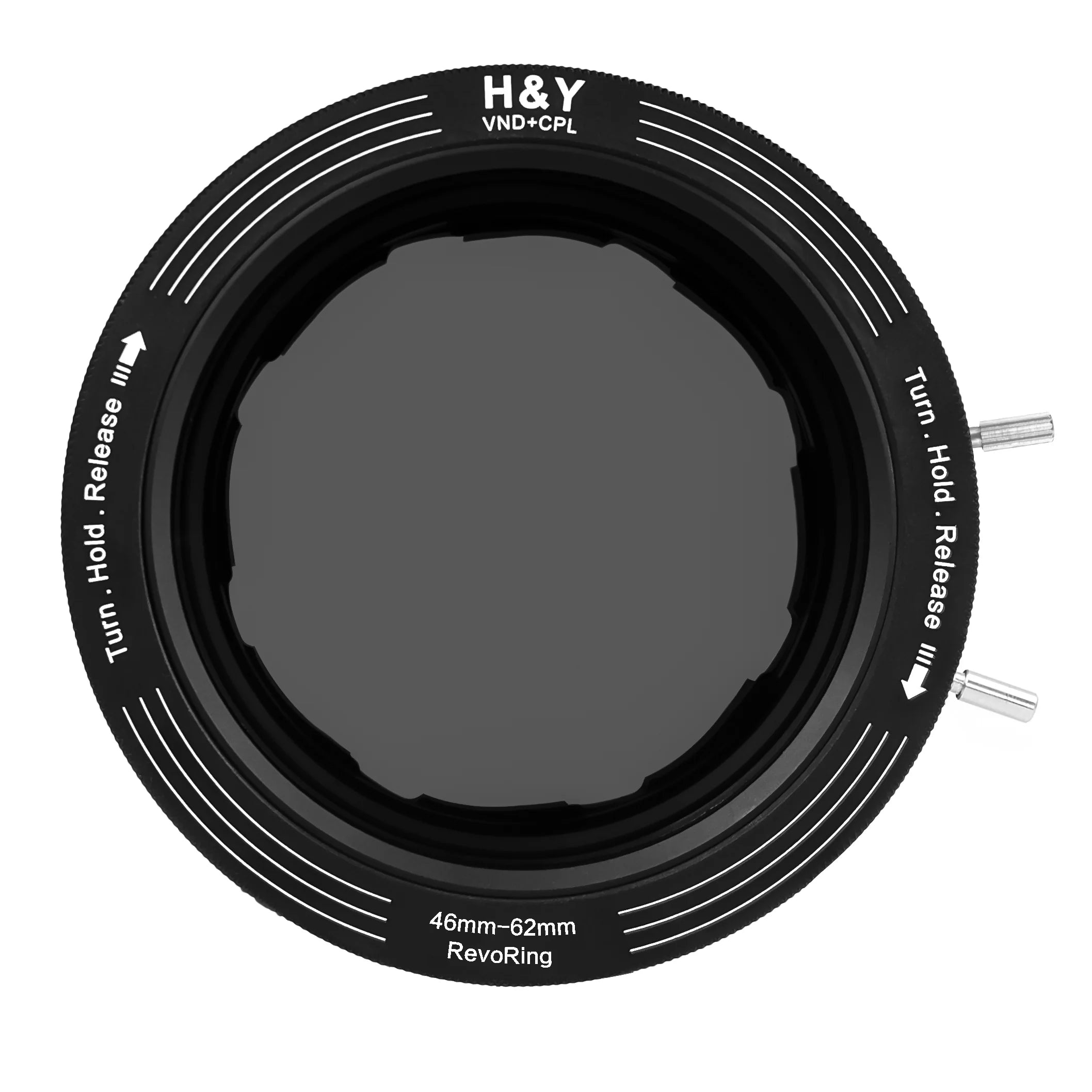 H&Y Filters RevoRing Variable ND3-ND1000 & Circular Polarizer Filter (46-62mm)-Variable Lens Adapter VND+CPL Filter-Kudos Cameras