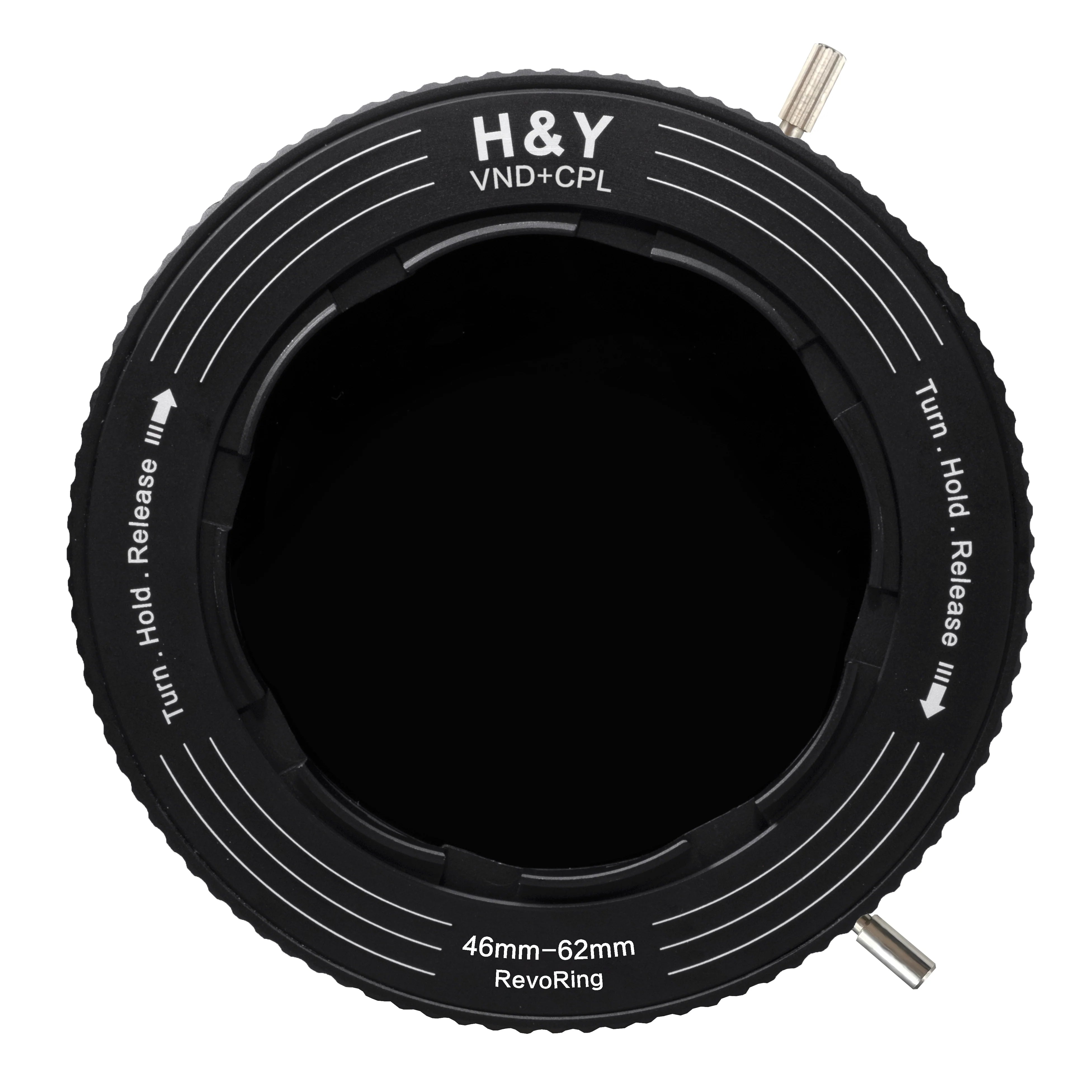 H&Y Filters RevoRing Variable ND3-ND1000 & Circular Polarizer Filter (46-62mm)-Variable Lens Adapter VND+CPL Filter-Kudos Cameras