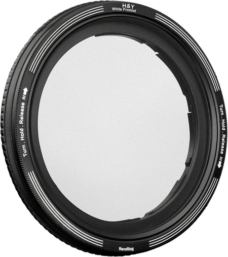 H&Y Filters RevoRing White Promist (1/2) Filter (67-82mm)-Variable Lens Adapter Mist Filter-Kudos Cameras