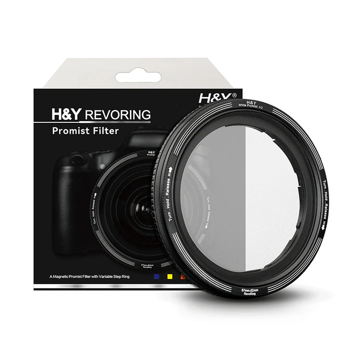 H&Y Filters RevoRing White Promist (1/2) Filter (67-82mm)-Variable Lens Adapter Mist Filter-Kudos Cameras