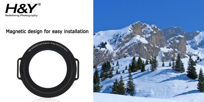 H&Y Filters Swift Magnetic Bridge Ring for RevoRing (67-82mm)-Bridge Units-Kudos Cameras