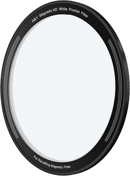 H&Y Filters White Mist (1/8) Magnetic Clip-on Filter for RevoRing VND & CPL (58-77mm)-77mm Filters for Revo & Swift Rings-H&Y Filters