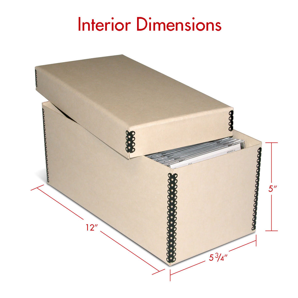 Print File MECD55TAN Tan 2-Piece CD Storage Box