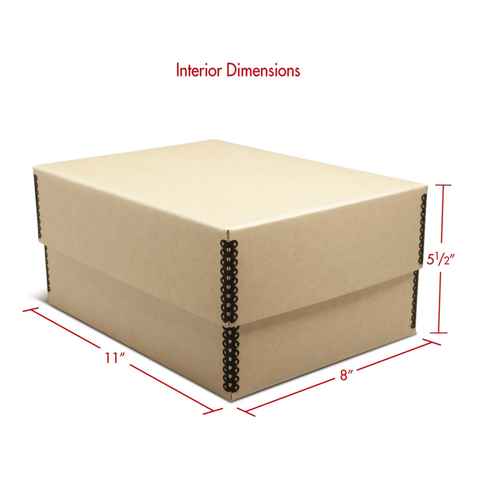 Print File MEPH57TAN Tan 2-Piece 5x7 Photo Storage Box 5-1/2x8x11