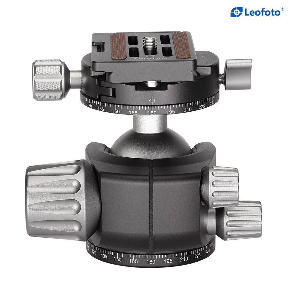 Leofoto LH-40R Ball Head with RH-2L Panning Clamp and NP-60 Plate