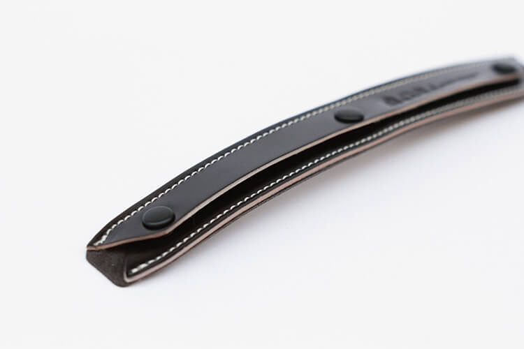 CURA CCV-200 Cordovan Leather Strap with Pad (105 cm) Back