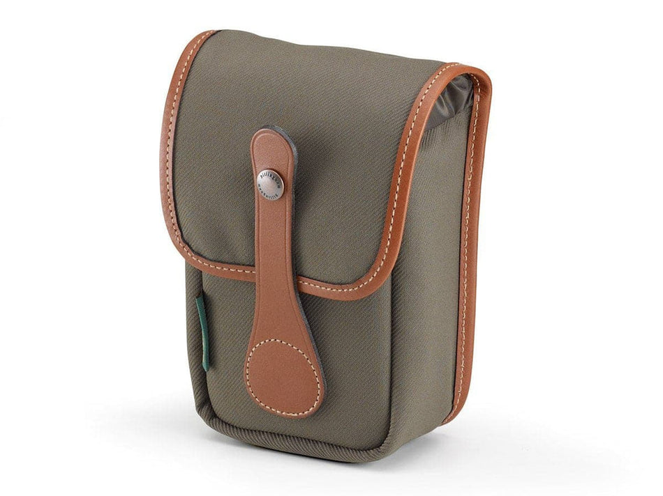 Billingham AVEA 5 End Pocket Pouch - Sage FibreNyte / Tan Leather