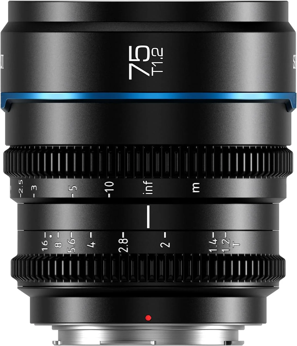SIRUI Night Walker 75mm T1.2 S35 Cine Lens (Black) - Canon RF