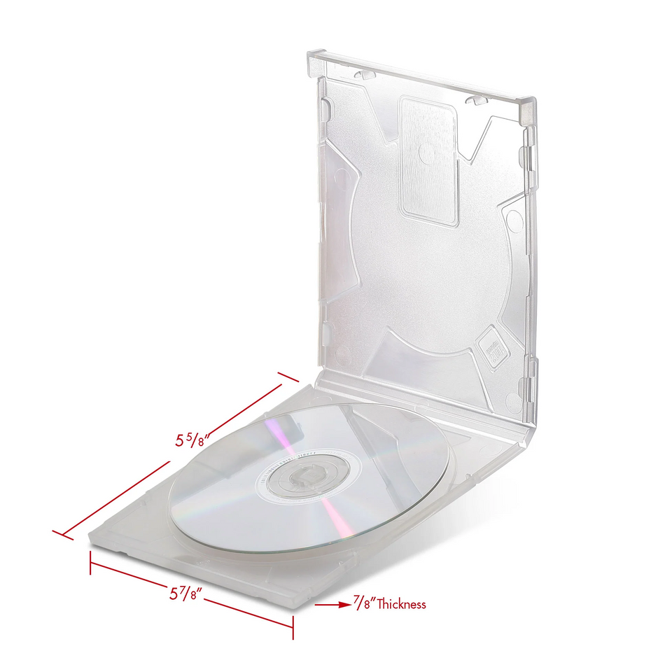 Print File JCPOLY-CLR Clear Polypropylene CD/DVD Case