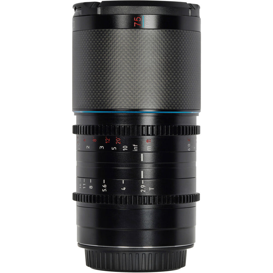 SIRUI Saturn 75mm T2.9 1.6x Carbon Fibre Full-Frame Anamorphic Lens (Neutral Flare) - Nikon Z