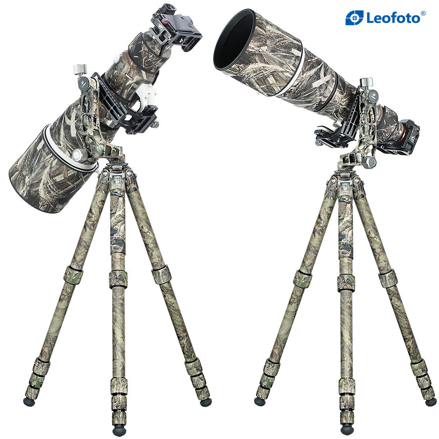 Leofoto LS-365C-CAM Ranger Series 5 Section Camouflaged Tripod with PG-1CAM Camouflaged Gimble Head