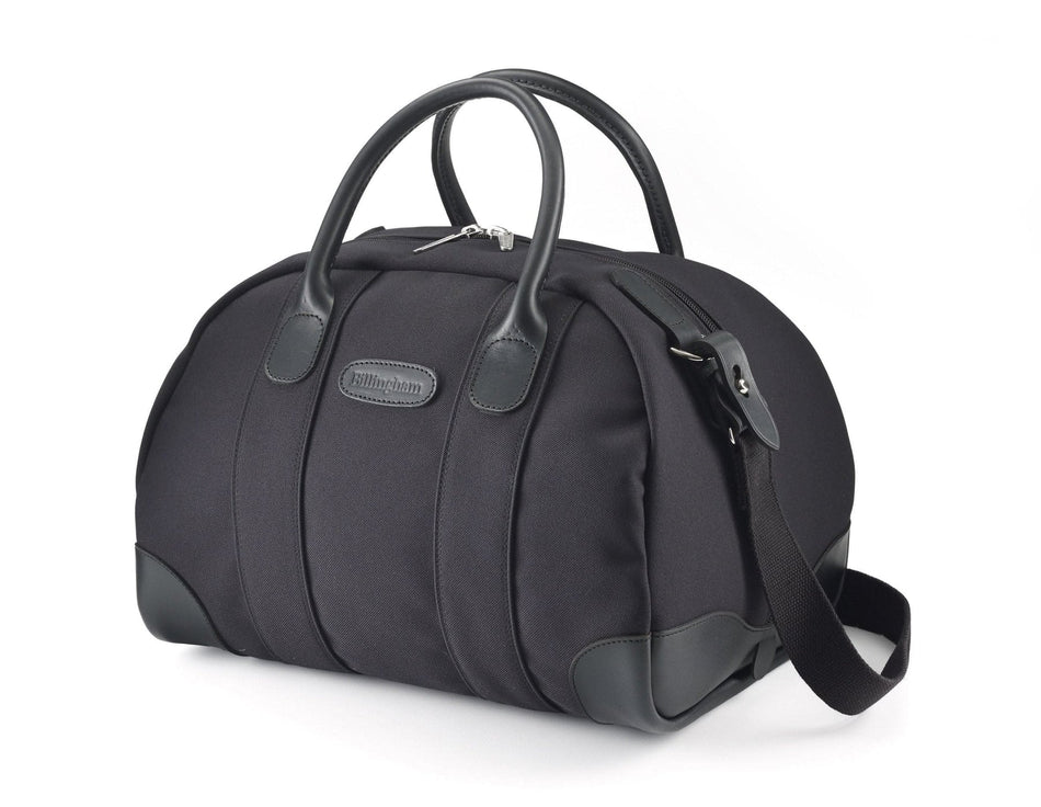 Billingham Overnight Duffle Bag - Black FibreNyte / Black Leather