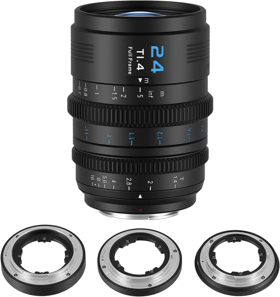 SIRUI Vision Prime 1 Series 24mm T1.4 Full-Frame Cine Lens (Black) - Multi-Mount