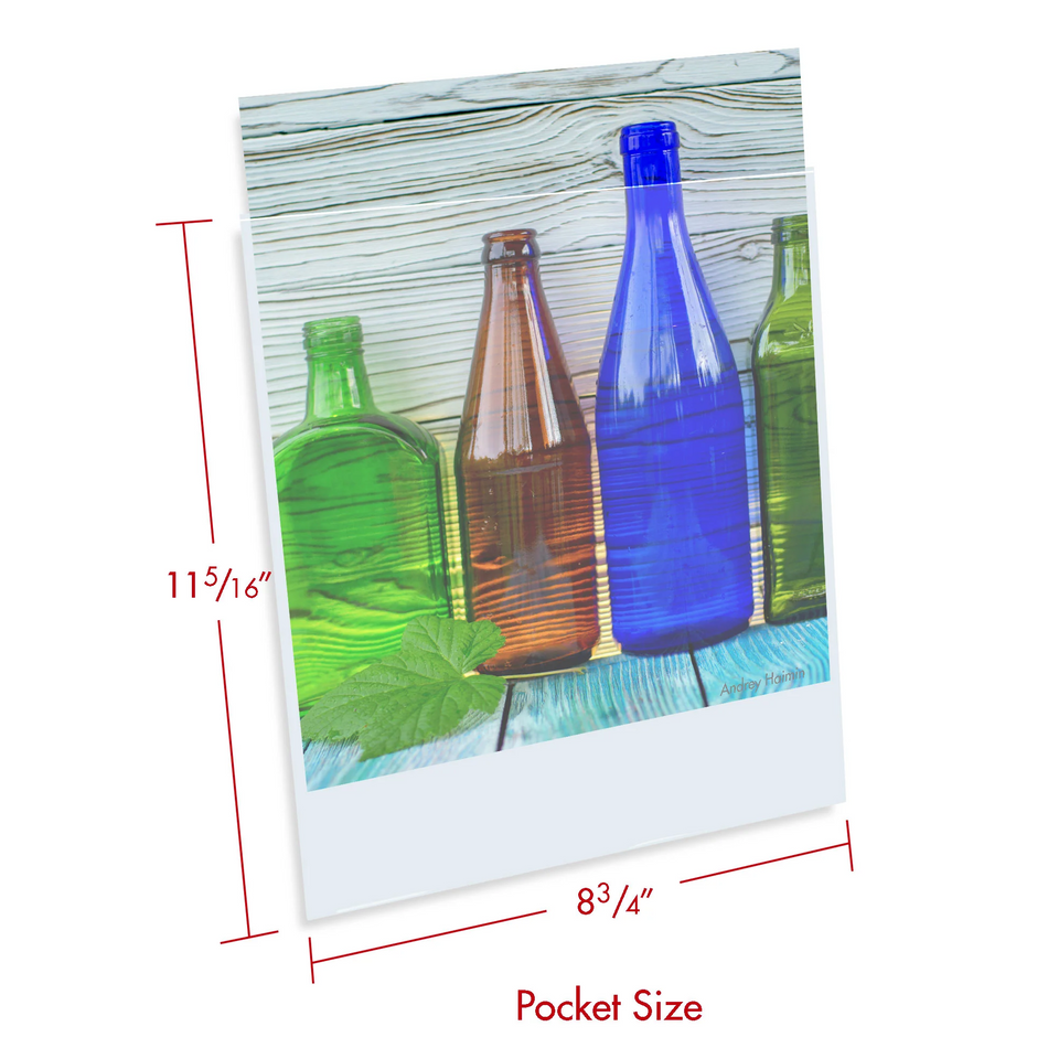 Print File 8-1/2x11-6PR pack of 100 Presentation Pocket, 1/16" lip-6mil-Polypro 8-3/4x11-5/16