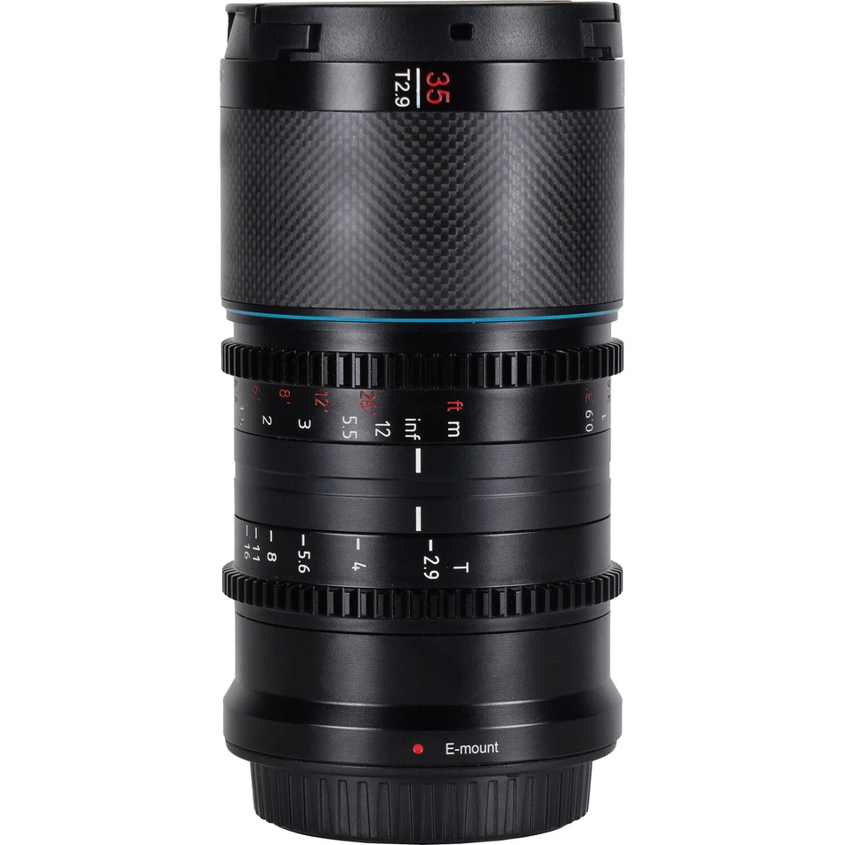 SIRUI Saturn 35mm T2.9 1.6x Carbon Fibre Full-Frame Anamorphic Lens (Blue Flare) - Nikon Z