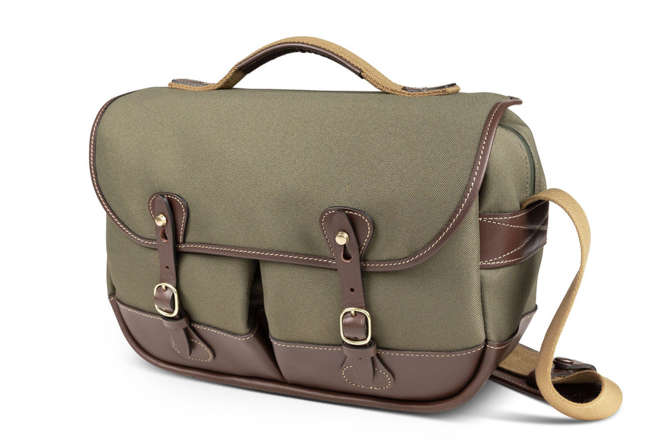 Billingham Mini Eventer Camera Bag - Sage FibreNyte / Chocolate Leather