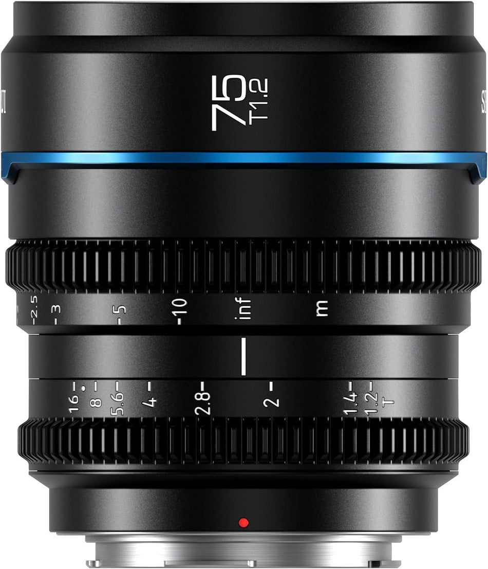 SIRUI Night Walker 75mm T1.2 S35 Cine Lens (Black) - Fujifilm X