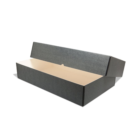 Print File Archival T30186 Metal Edge Textile Storage Box (Grey)-Textile Storage-Print File