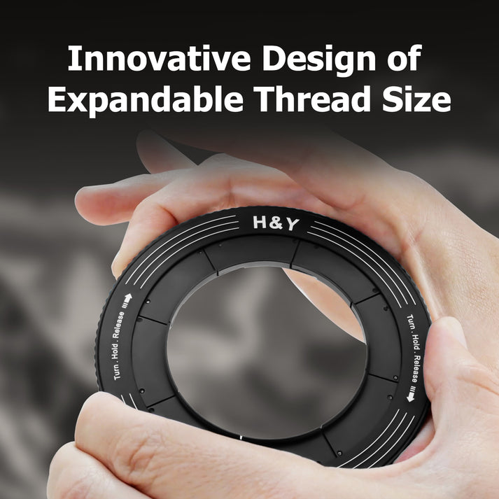 H&Y Filters 52-72mm Red RevoRing Variable Adapter for 77mm Filters