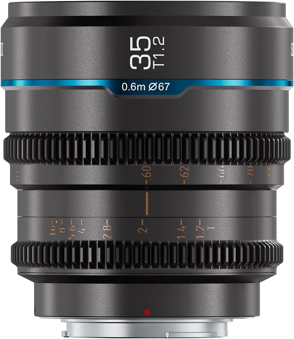SIRUI Night Walker 35mm T1.2 S35 Cine Lens (Gunmetal Grey) - Fujifilm X