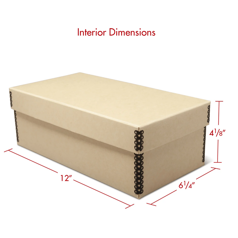 Print File MEPH46TAN Tan 2-Piece 4x6 Photo Storage Box 4x6x12