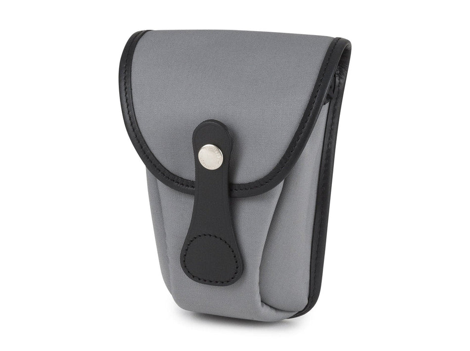 Billingham AVEA 7 End Pocket Pouch - Grey Canvas / Black Leather
