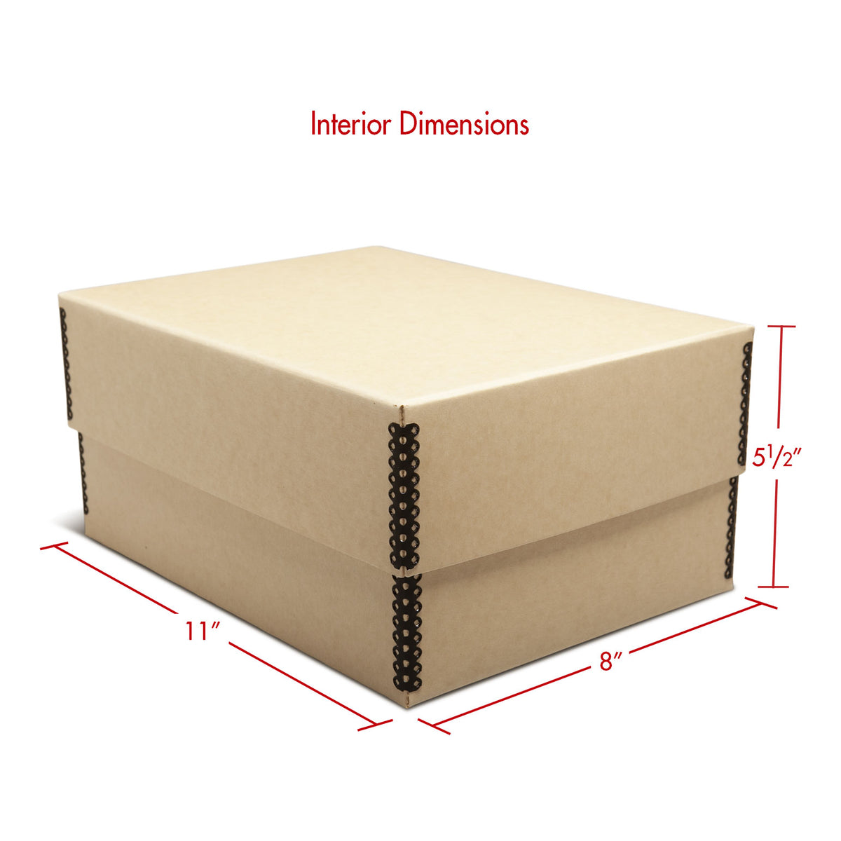 Print File Archival MEPH57TAN Metal Edge Photo Storage Box for 5 x 7" Prints (Tan)-Print Storage-Print File