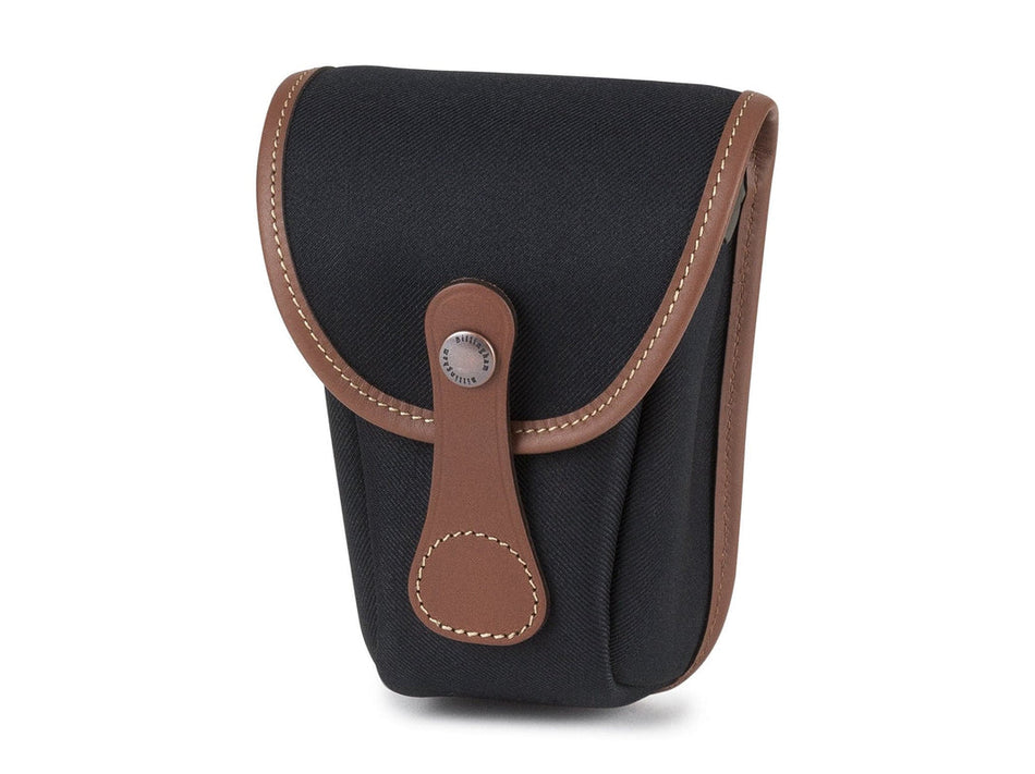 Billingham AVEA 7 End Pocket Pouch - Black Canvas / Tan Leather