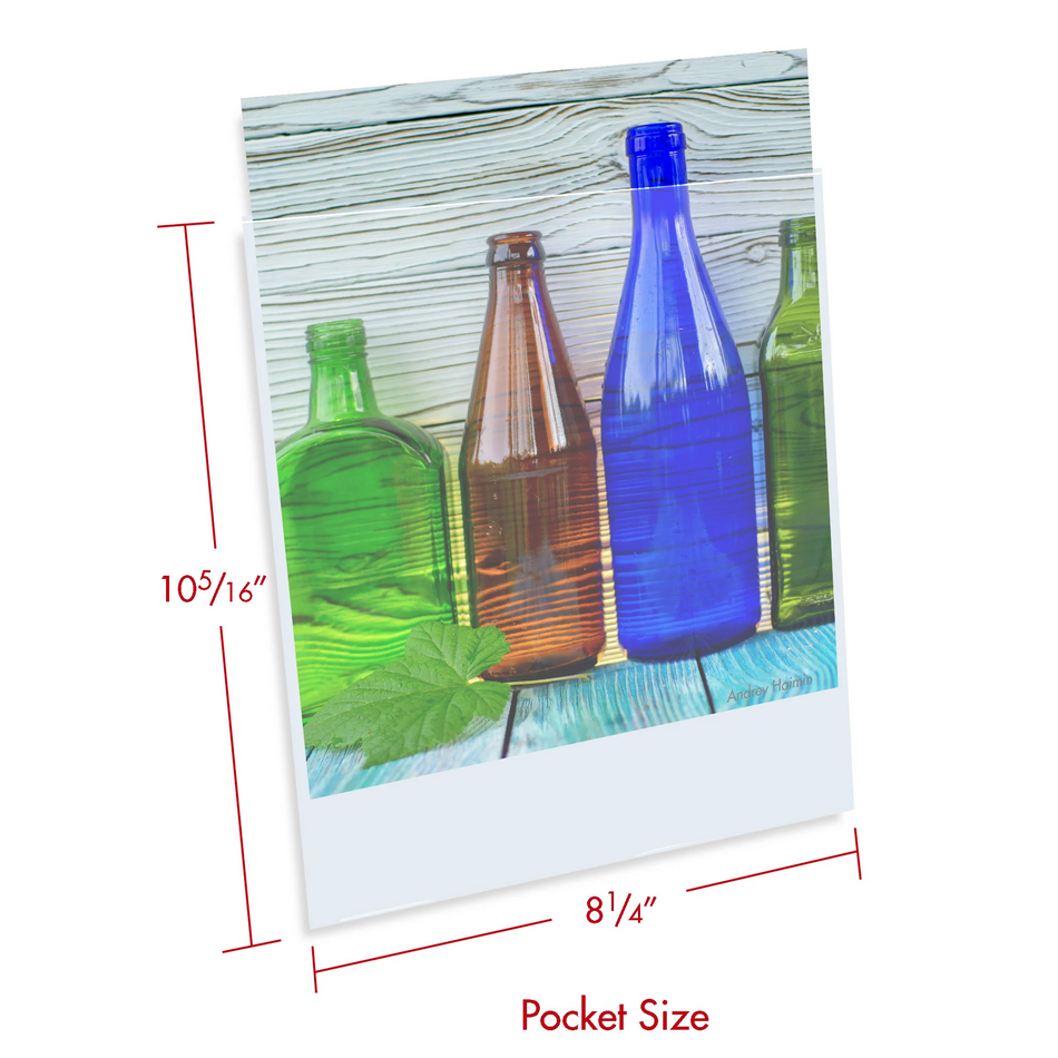 Print File 8x10-6PR pack of 25 Presentation Pocket, 1/16" lip-6mil-Polypro 8-1/4x10-5/16