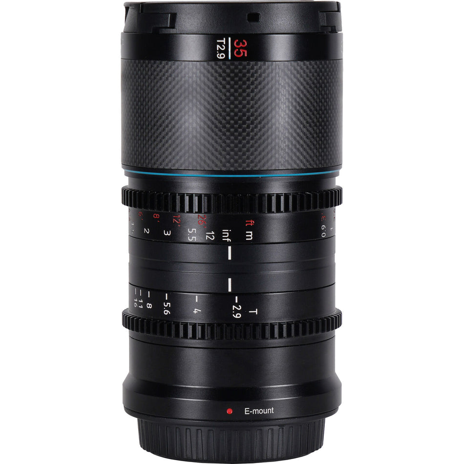SIRUI Saturn 50mm T2.9 1.6x Carbon Fibre Full-Frame Anamorphic Lens (Blue Flare) - Nikon Z