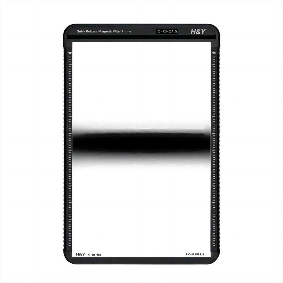 H&Y Filters 100x150mm K-Series Centre GND1.5 Filter (5-Stop) with Quick Release Magnetic Filter Frame