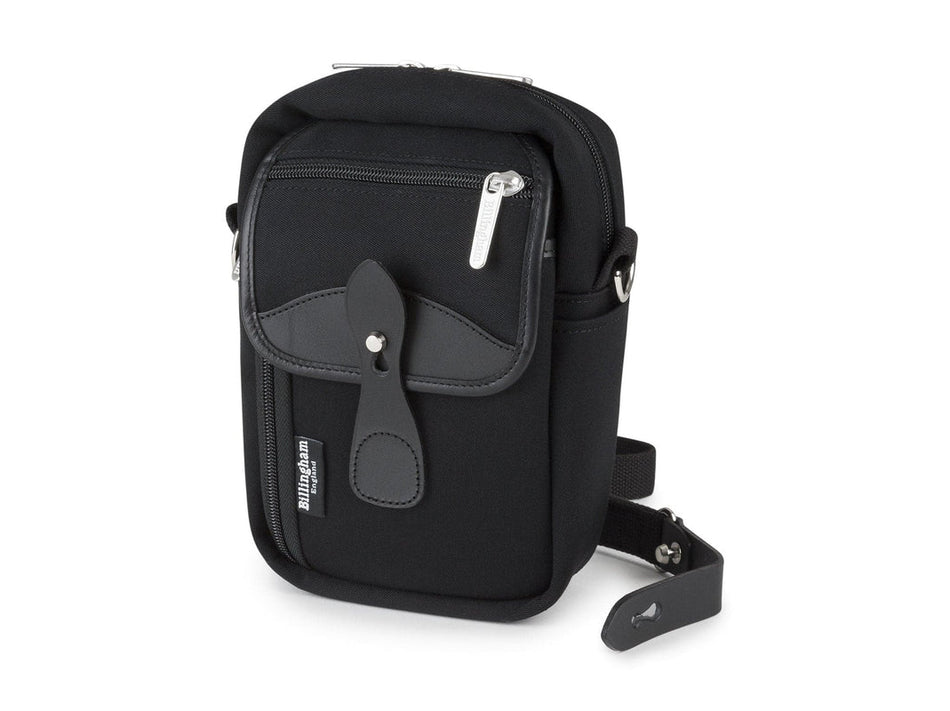 Billingham Airline Stowaway Camera Bag - Black Canvas / Black Leather