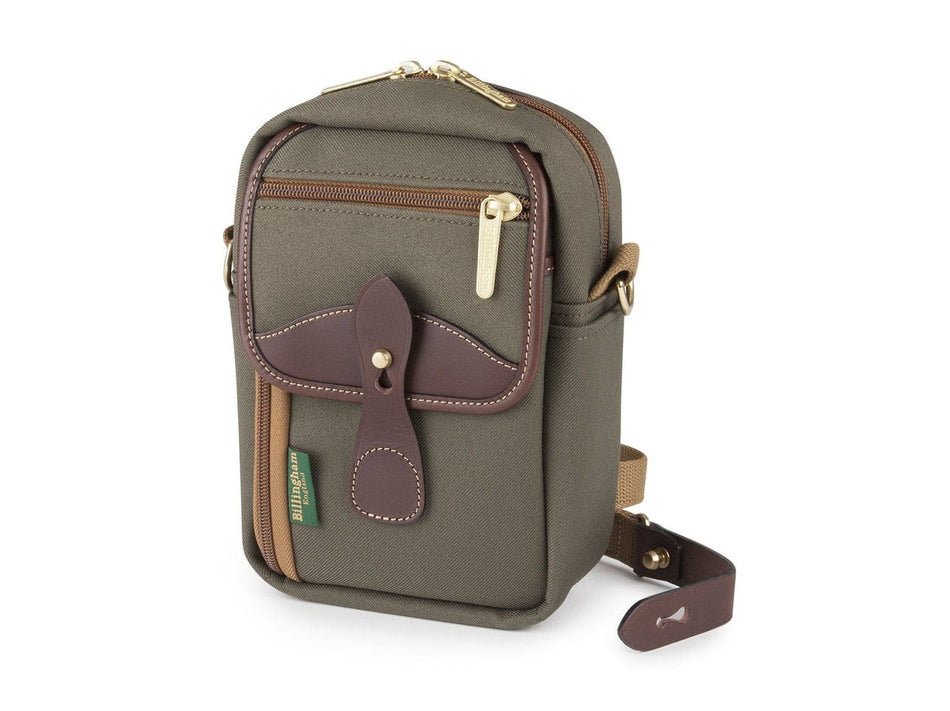 Billingham Airline Stowaway Camera Bag - Sage FibreNyte / Chocolate Leather