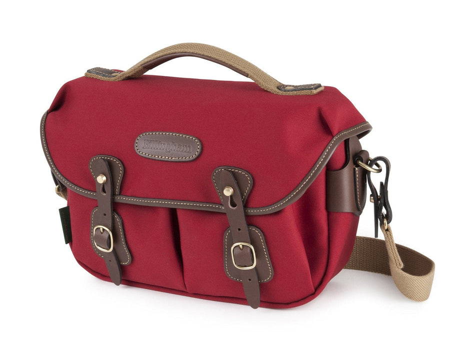 Billingham Hadley Small Pro Camera Bag - Burgundy Canvas / Chocolate Leather