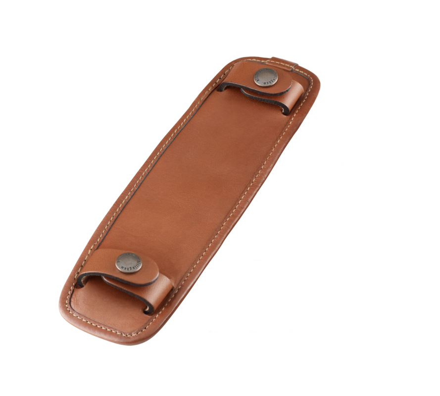 Billingham SP50 Shoulder Pad - Tan Leather with Antique Studs