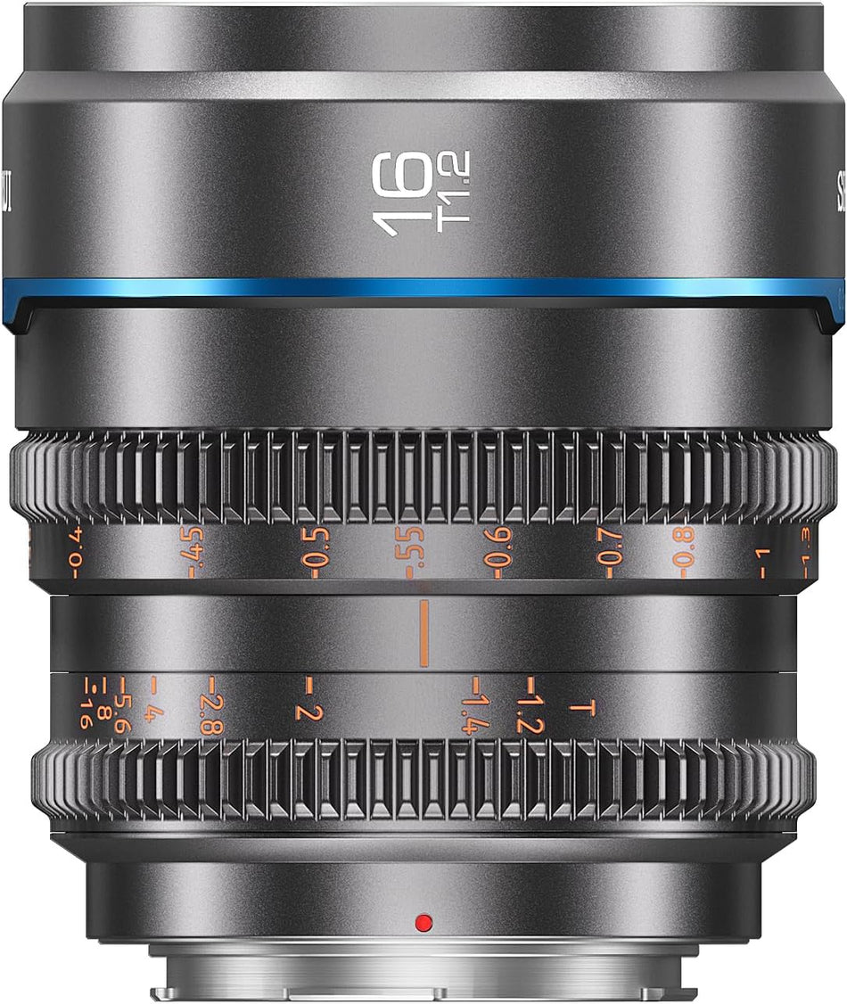 SIRUI Night Walker 16mm T1.2 S35 Cine Lens (Gunmetal Grey) - Canon RF