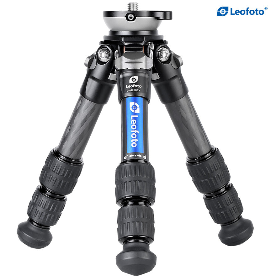 Leofoto LS-223CEX Ranger Levelling Base Series 3 Section Tripod with RH-0 Panning Clamp
