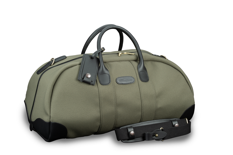 Billingham Weekender Duffle Bag - Sage FibreNyte / Black Leathe