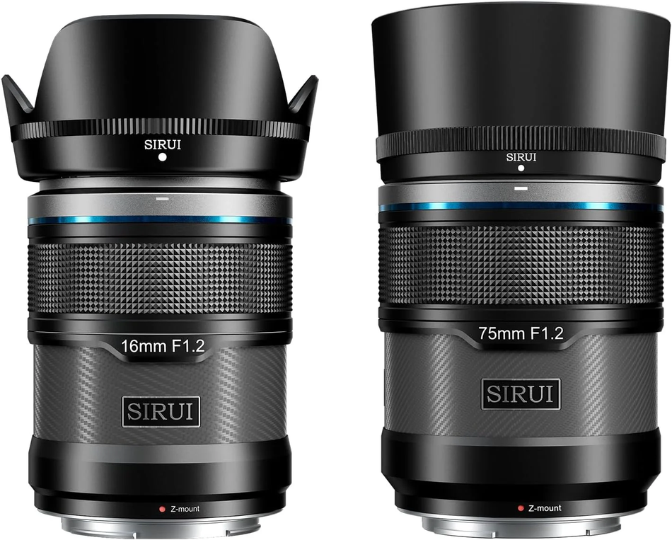 SIRUI Sniper 16mm/75mm f1.2 AF 2-Lens Set (Black) - Fujifilm X
