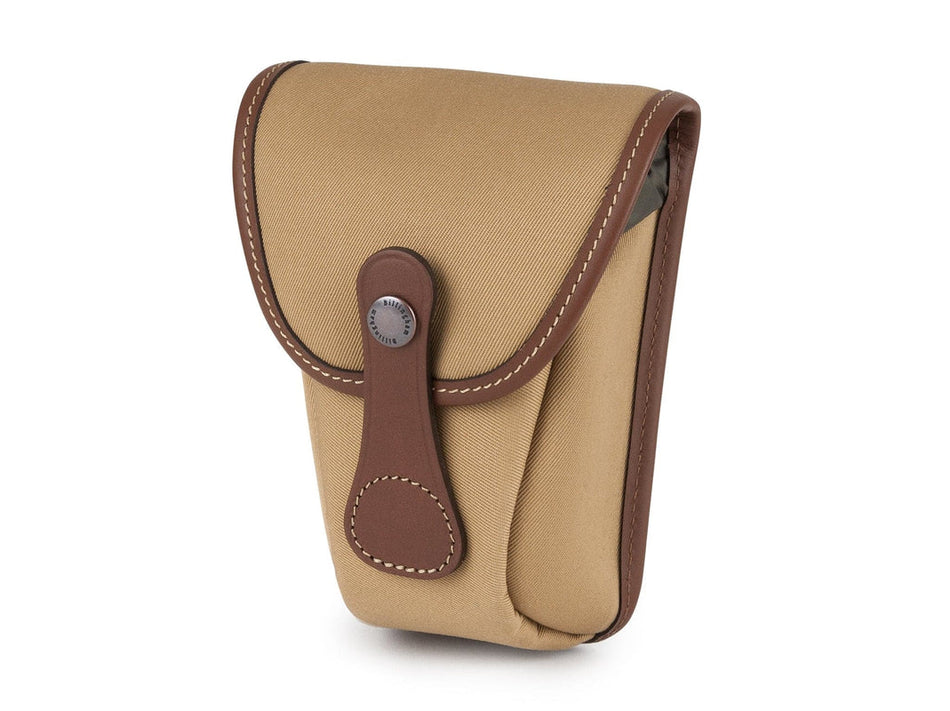 Billingham AVEA 7 End Pocket Pouch - Khaki Canvas / Tan Leather