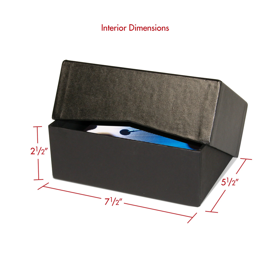 Print File FB572.5 5x7 Black Film Box - 2.5" deep 5-1/2x7-1/2x2-1/2