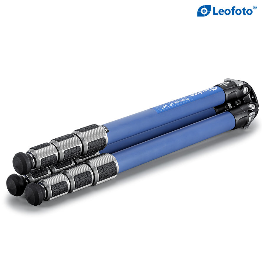 Leofoto LP-324C Poseidon Series 4 Section Water Resistant Tripod with Blue LH-40 Ball Head