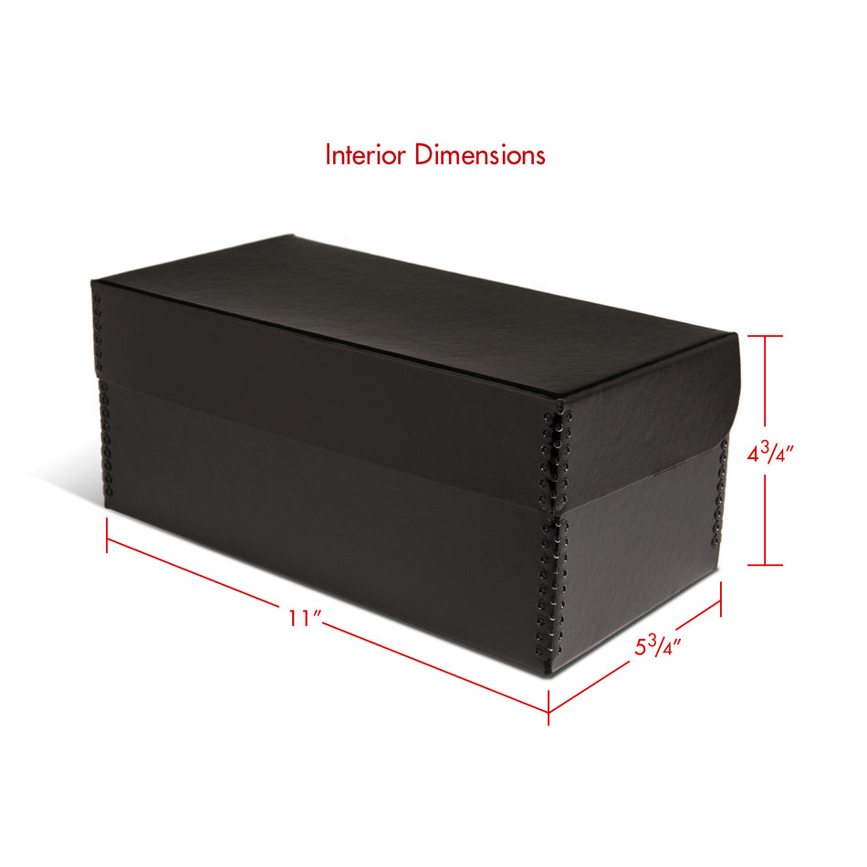 Print File Archival NSB45-120 Flip-Top 120 & 4x5" Negative Storage Box (Black)