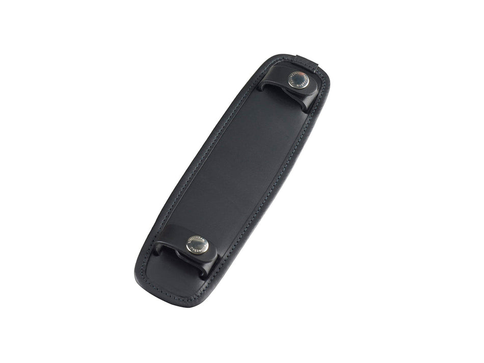 Billingham SP40 Shoulder Pad - Black Leather with Nickel Coated Studs