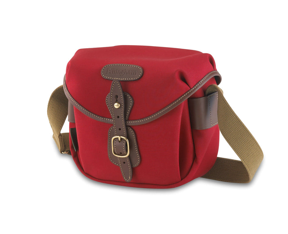 Billingham Hadley Digital Camera Bag - Burgundy Canvas / Chocolate Leather