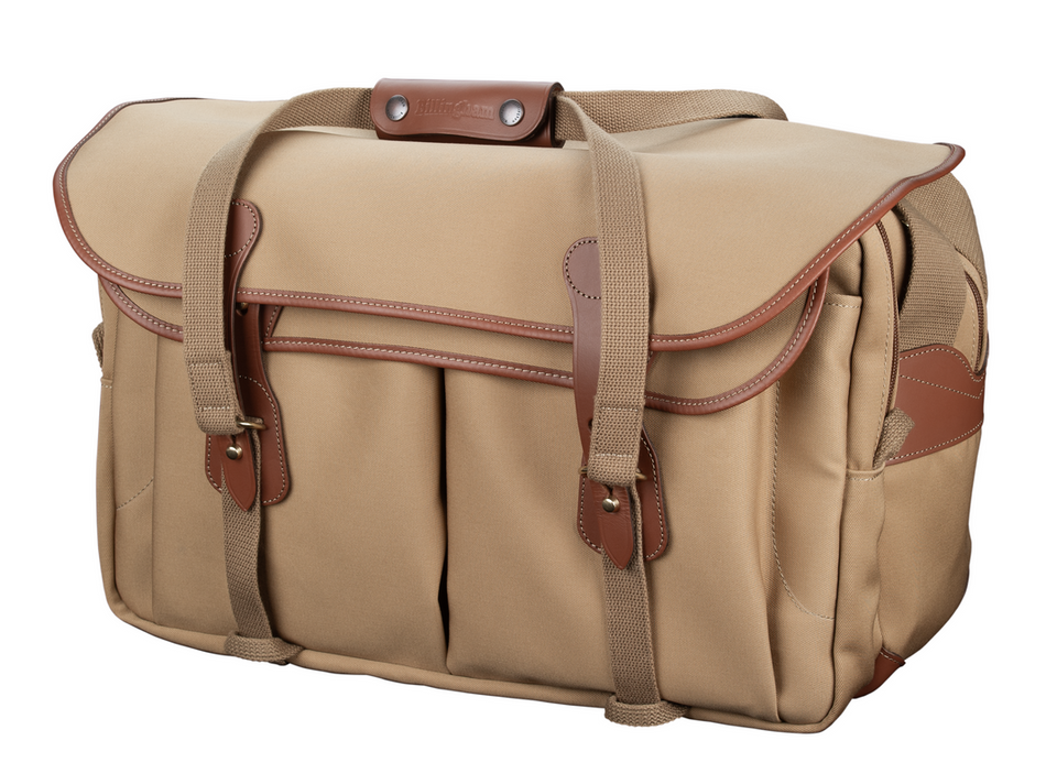 Billingham 555 MKII Camera Bag - Khaki Canvas / Tan Leather