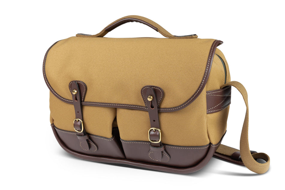 Billingham Mini Eventer Camera Bag - Khaki FibreNyte / Chocolate Leather