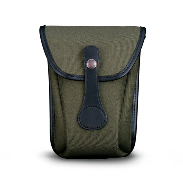 Billingham AVEA 8 End Pocket Pouch - Sage FibreNyte / Black Leather