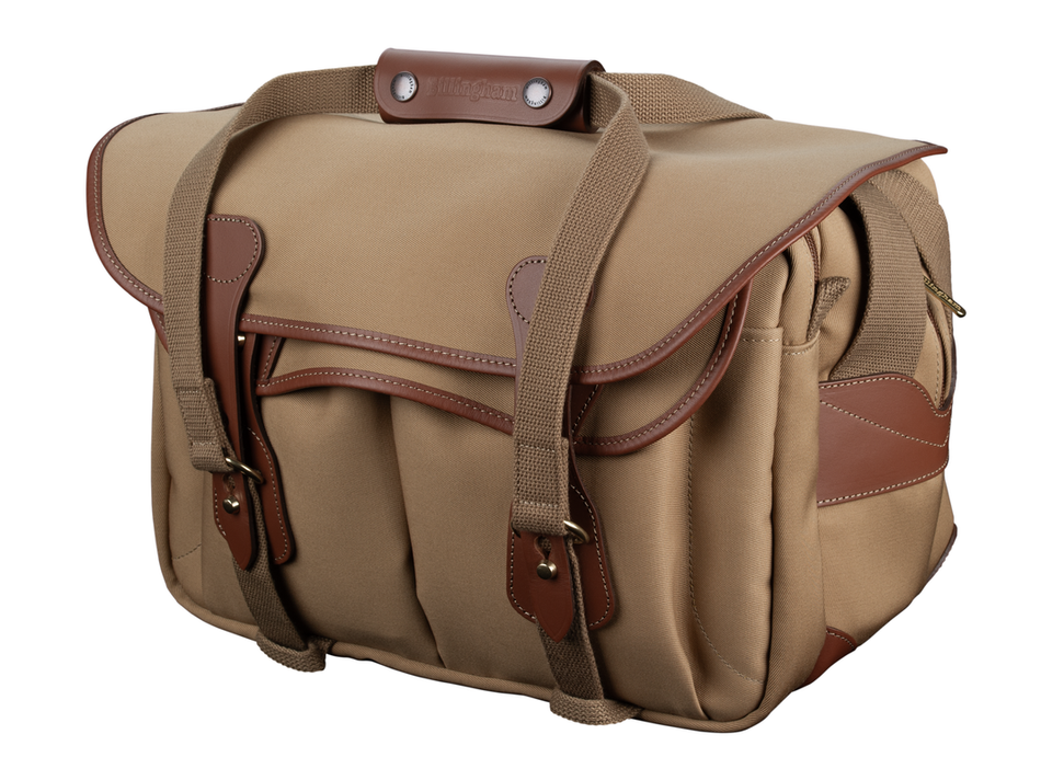 Billingham 335 MKII Camera Bag - Khaki Canvas / Tan Leather