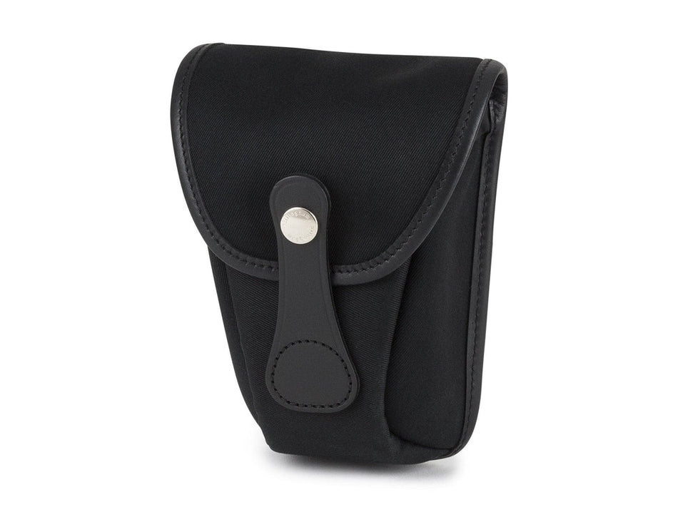 Billingham AVEA 7 End Pocket Pouch - Black Canvas / Black Leather